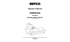 Hurricane - Model H40 16-40 HP (12-30 KW) - Flail Mowers Manual