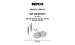 Befco - Model RS2-02R - Finger Wheel Rakes Manual