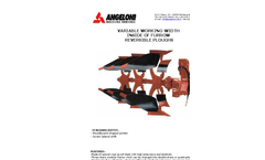 Model PV - Reversible Plough Brochure