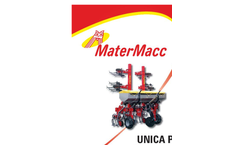 UNICA - Model PVI - Row Crop Cultivator Brochure