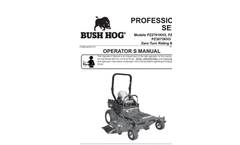 Bush Hog - Model TD1100, TD1500 & TD1700 - Tri-Deck Finishing Mowers- Brochure
