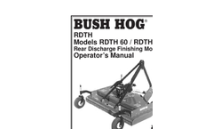 Bush Hog - Model P Series - Zero Turn Commercial Mowers- Brochure