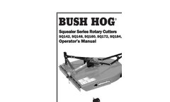 Bush Hog - Model BH10 - Single-Spindle Rotary Cutters- Brochure