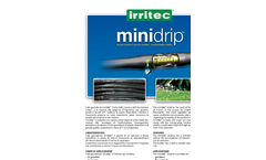 Irritec minidrip™ - Small Diameter Dripline - Brochure