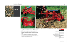 Model IK-1D - Single Row Sieve Potato Digger Brochure