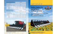 OptiSun, OptiSun CS, OptiSun Z Sunflower Harvester Adapters Brochure
