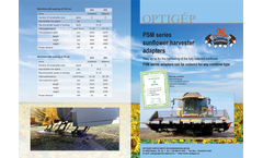PSM Sunflower Harvester Adapters Brochure