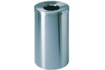 CleanRiver - Model FR-LWC - Stainless Steel Free Standing Architectural Waste Receptacles Bin