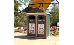 CleanRiver - Model XD - Excel Dome Top Outdoor Recycling Bins