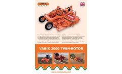 VariX Twinrotor - Model 3000 - Rotary Cultivator - Brochure