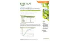 Boron - Model 14.3% - Granulars Plant Nutrient  Brochure