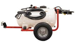 FIMCO - Model TRL-45-12V-4 - 45 Gallon Lawn and Garden Trailer Sprayer with 2.4 GPM pump and 4 Nozzle Boom