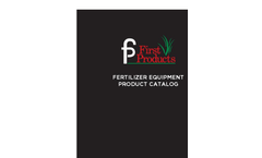1st Products - Fertilizer Equipment Product Catalog