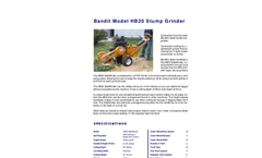 Stump Grinders - HB20 Brochure