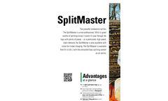 SplitMaster - Model 26 - Horizontal Log Splitter Brochure