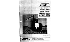 GT-Mfg - Model RB600 - Recirculating Batch Dryer  - Manual