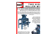 Davis - Two High Roller Mills - Brochure