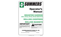 Summers - Model MH - Mounted Harrow -  Manual