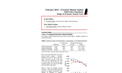 Economic Analysis - February 2014 Livestock Market Update Brochure