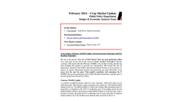 Economic Analysis - February 2014 Crop Market Update Brochure