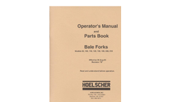 Hoelscher - Model 120, 150, & 180 - Automatic Bale Wagons Fork Brochure