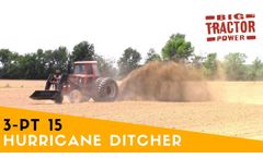 Hurricane 3-PT 15 Field Ditcher & Allis-Chalmers 7060 Tractor - Video