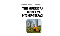 Model 24 - Pull Type Ditcher-Terracer Brochure