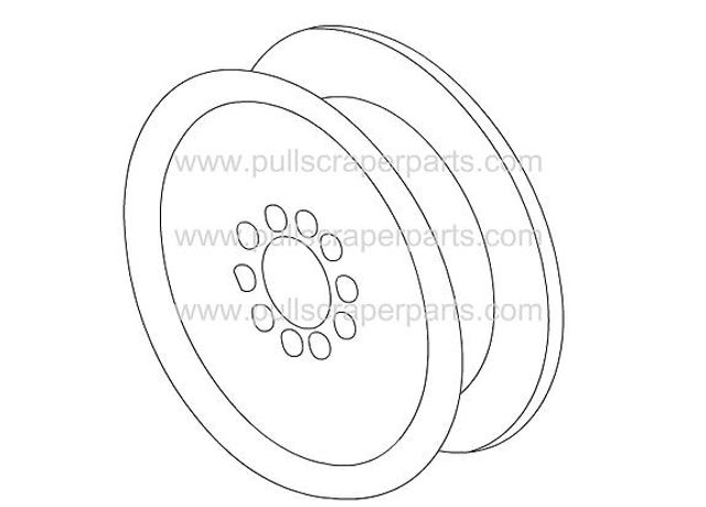 PSPW - Model 1024516 - Tractor Wheel Assembly with Valve Stem