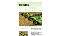 Schulte - Model 5026 - Rotary Cutter Brochure