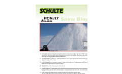 Model RDX117 - Snowblowers- Brochure