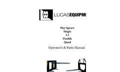 Hay Spears Single 3.5 Double Quad Operators & Parts Manual
