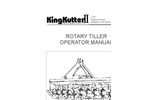 KING KUTTER - TG-60 - Rotary Tillers Brochure