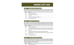 Manure Expo Tour - Brochure