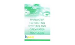 BPEC Manual for Rainwater Harvesting & Grey Water Recycling Course