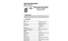 Unotec - Model 2410 N - Power Supplies Switch Brochure