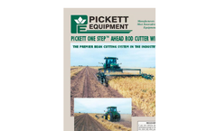 Pickett One Step - Ahead Rod Cutter Windrower - Brochure