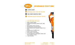 Skidril - HP12  - Hydraulic Post Driver - Datasheet