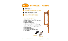 Skidril - HP16  - Hydraulic Post Driver - Datasheet