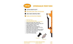 Skidril - HP20  - Hydraulic Post Driver - Datasheet