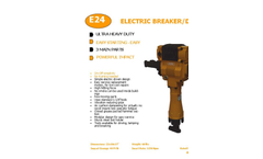 Skidril - Model E24 - Electric Powered Breaker Driver - Datasheet