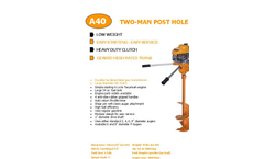 A40 - 4 - Cycle Two Man Auger Brochure