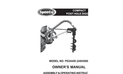 SpeeCo - Compact Post Hole Digger - Manual