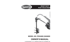 SpeeCo - Heavy Duty Post Hole Digger - Manual