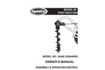 SpeeCo - Model 65 - Post Hole Digger - Manual