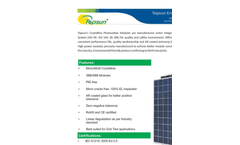 Topsun - Model 330Wp to 345Wp - 72 Cell Crystalline Photovoltaic Modules - Brochure