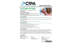 UV Damage and Repair Training Course Brochure