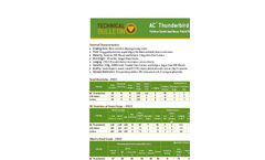 AC Thunderbird - - Yellow Semi-Leafless Field Pea Datasheet