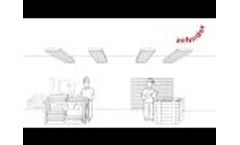 Zehnder heating and cooling ceiling system: Functional principle heating - Video
