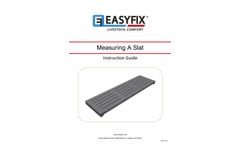 Easyfix - Model SR - Slat Rubber - Brochure