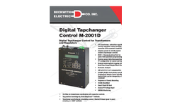 Beckwith - M-2001D - Digital Tapchanger Control for Transformers and Regulators Specifications